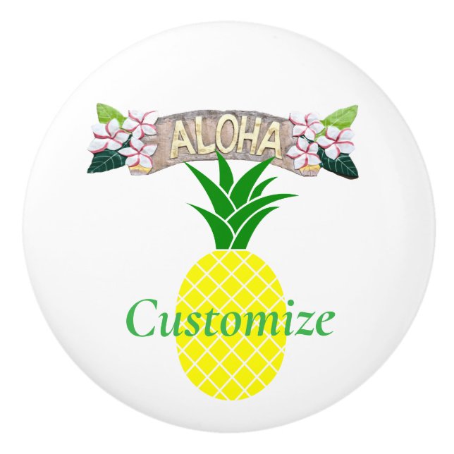 Aloha Pineapple Thunder_Cove Keramikknauf (Vorderseite)
