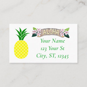 Aloha Pineapple Thunder_Cove Visitenkarte