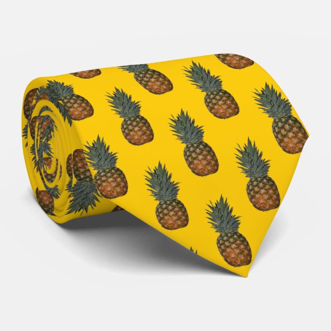 Aloha Pineapples Krawatte (Gerollt)