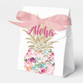 Aloha Pink Ananas Floral Birthday Favor Box Geschenkschachtel