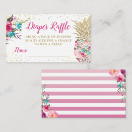 Aloha Pink Ananas Kinderdusche Windelwanne Begleitkarte