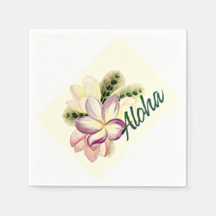 Aloha Plumeria Serviette