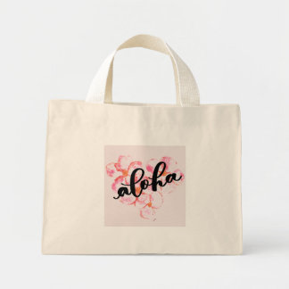 Aloha Plumeria Tote Bag Mini Stoffbeutel