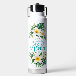 Aloha Plumeria Tropische Wasserflasche Trinkflasche