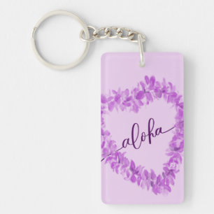Aloha porte - clé de Lei d'orchidée d'aquarelle