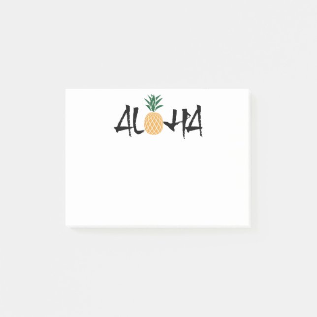Aloha post-it d'ananas (Devant)