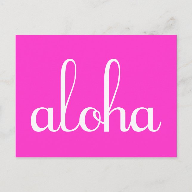Aloha! Postkarte (Vorderseite)