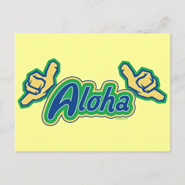 Aloha Postkarte (Vorderseite)