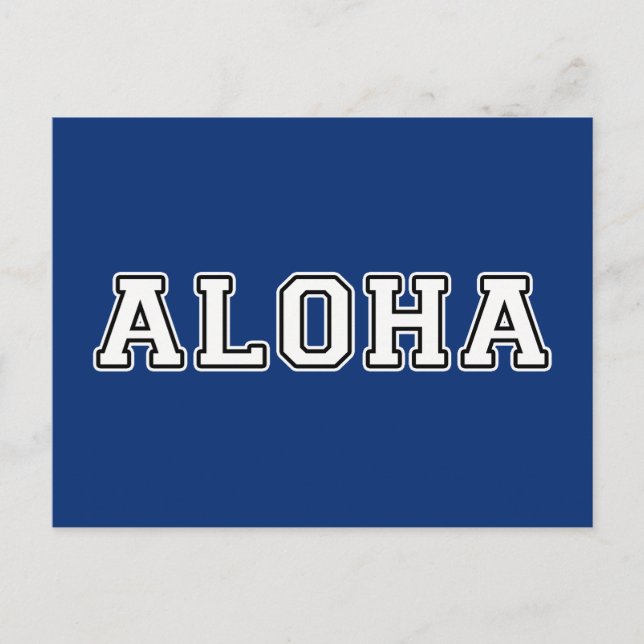 Aloha Postkarte (Vorderseite)