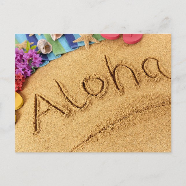 Aloha-Postkarte Postkarte (Vorderseite)