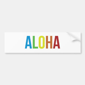 Aloha Rainbow Autoaufkleber