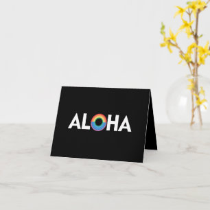 Aloha Rainbow Island Hawaii Stolz LGBTQ Karte