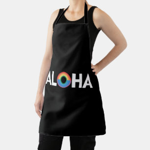 Aloha Rainbow Island Hawaii Stolz LGBTQ Schürze
