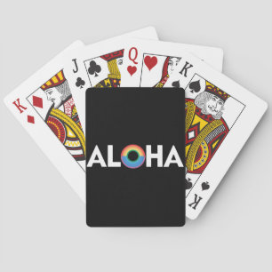 Aloha Rainbow Island Hawaii Stolz LGBTQ Spielkarten
