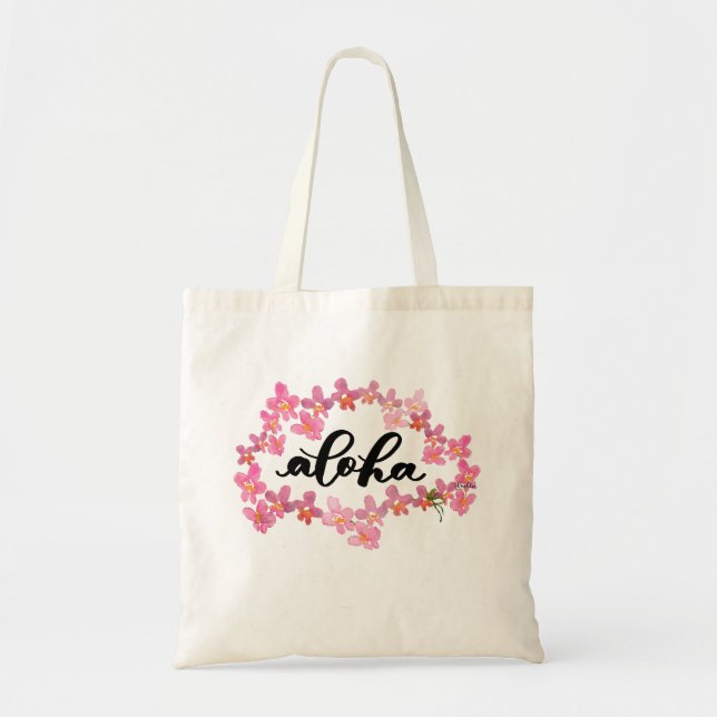 Aloha Sac fourre-tout Orchidée rose Lei Aloha (dos (Devant)