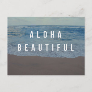 Aloha-Schöne-Strand-Tag-Postkarte Postkarte