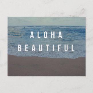 Aloha-Schöne-Strand-Tag-Postkarte Postkarte