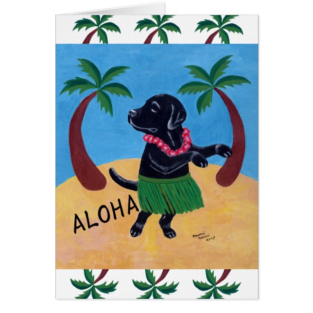Aloha schwarzes Labrador (Vorne)