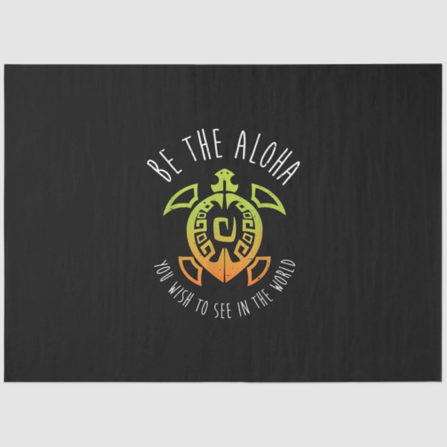 Aloha Seidenpapier (Vorderseite)