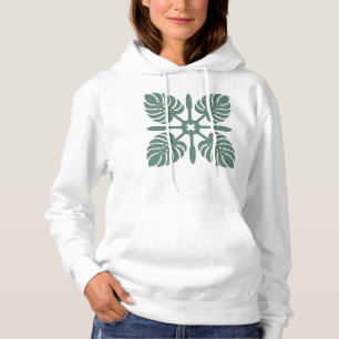 Aloha Spirit Hawaiian Quilt - Monstera & Paddles T Hoodie