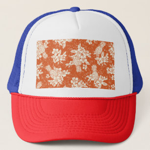 Aloha Spirit: Hibiskus-Ananas Harmonie. Truckerkappe
