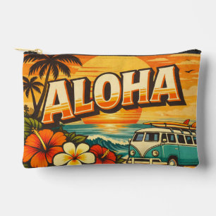 Aloha-Strand-Sonnenuntergang im Inselstil Zubehörtasche