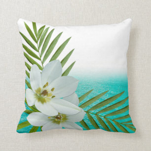 Aloha Strand-tropische Blumen Kissen