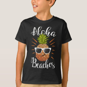 Aloha Strände Hawaii Ananas Sungles T-Shirt