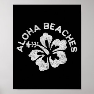 Aloha-Strände im Retro-Stil Hawaii-Urlaub Poster