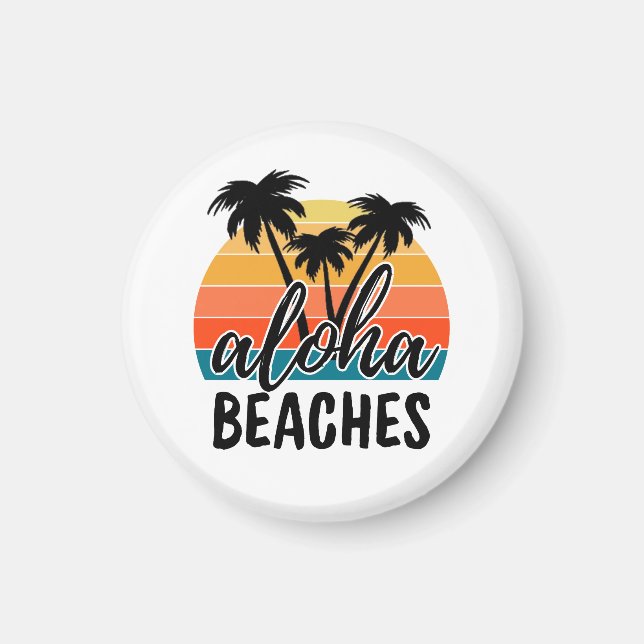Aloha STRÄNDE Magnet (Vorne)