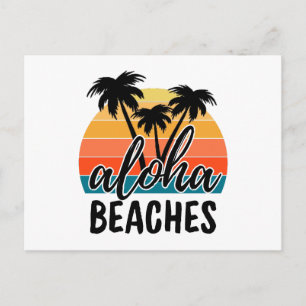 Aloha STRÄNDE Postkarte