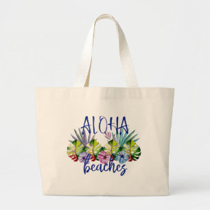 Aloha Strände Tropischer Hawaiianischer Sommer Jumbo Stoffbeutel