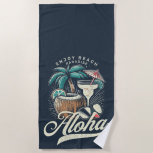 Aloha-Strandparadies – Tropische Sommer-Vibes Strandtuch