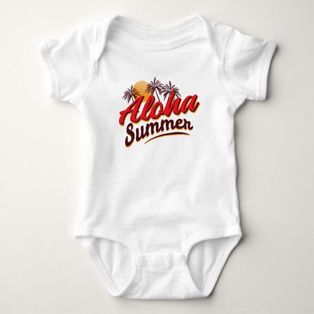 Aloha Summer Baby Strampler (Vorderseite)