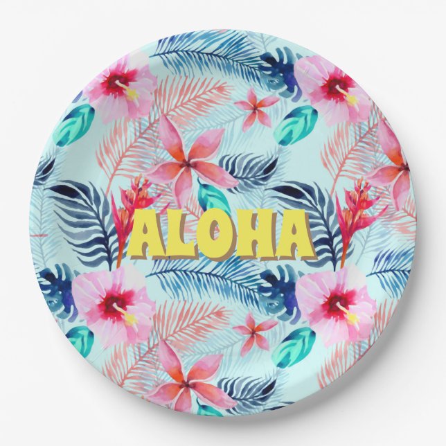 Aloha - Summer Edition Pappteller (Vorderseite)