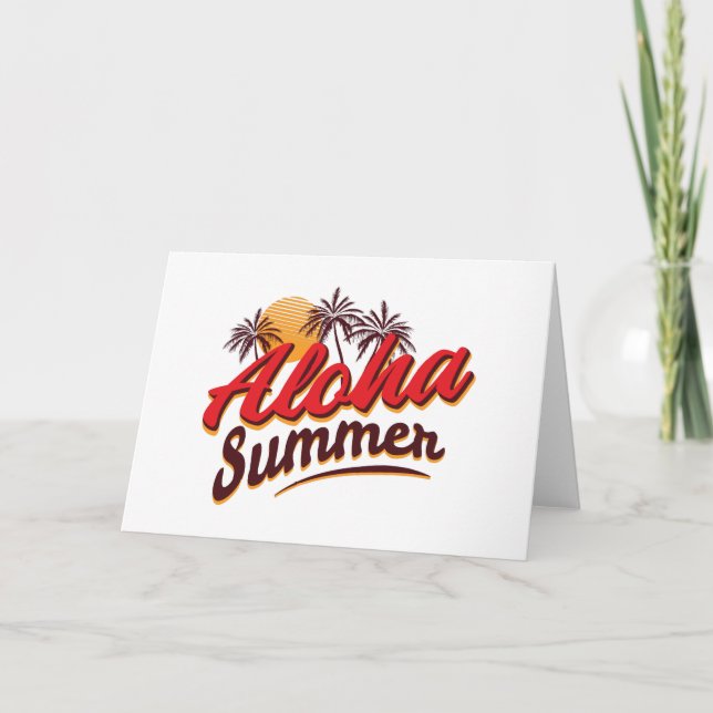 Aloha Summer Karte (Vorderseite)