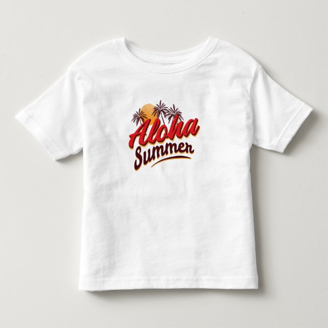 Aloha Summer Kleinkind T-shirt (Vorderseite)