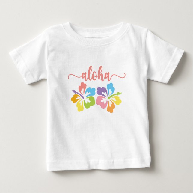 Aloha Summer Pastel Baby T-shirt (Vorderseite)