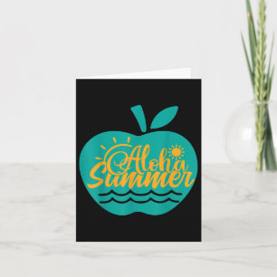 Aloha Summer Teacher Karte