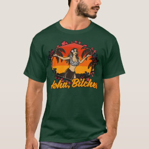 Aloha Surfer Beach Hawaii Girl T-Shirt