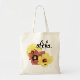 Aloha-Tasche Hau Hibiscus Aloha (leere Rückseite) Tragetasche