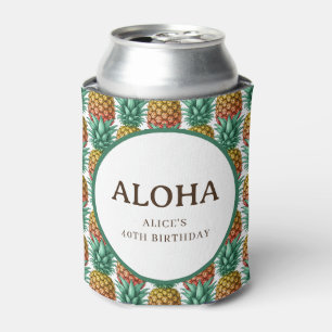 Aloha-Tropenparty mit Ananas Dosenkühler
