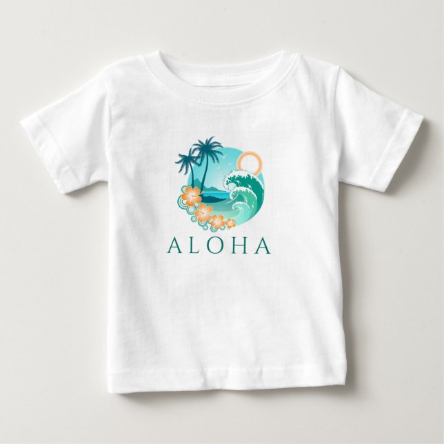 Aloha Tropical Baby T-shirt (Vorderseite)