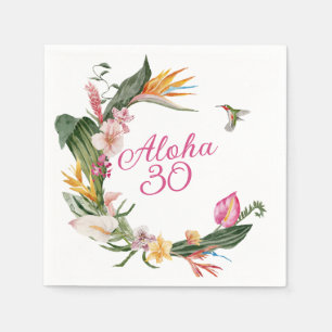 Aloha Tropical Birthday Serviette