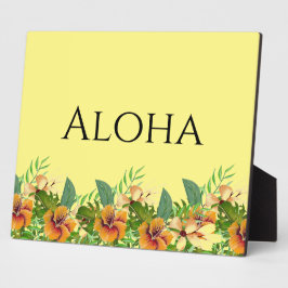 Aloha Tropical Blume Tabletop Art Fotoplatte