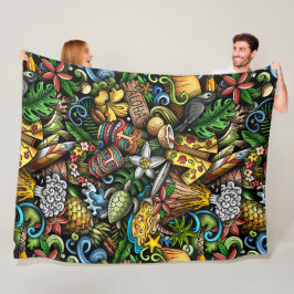 ALOHA Tropical Fleecedecke