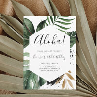 Aloha Tropical Greenerenery Geburtstagsparty
