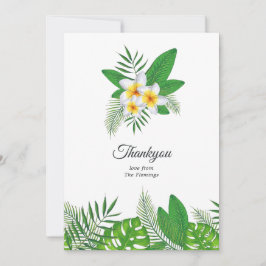 Aloha Tropical Luau Beach Wedding Dankeskarte