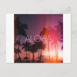 Aloha Tropical Night Postkarte
