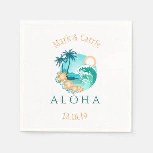 Aloha Tropical Personalisiert Serviette